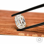 Vintage Inspired Elongated Cushion Moissanite with Antique Faceting