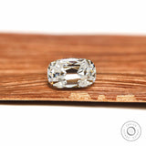 Elongated Cushion Cut Moissanite Stone with Bar Culet