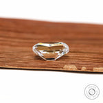 Elongated cushion omc moissanite 4.30 ct with visible bar culet