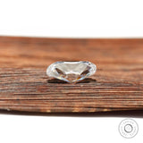 3.80 ct Colorless elongated cushion moissanite with antique brilliance