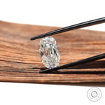 Old mine cut colorless moissanite elongated cushion loose gem