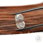 3.80 ct Elongated cushion moissanite old mine cut colorless loose gemstone