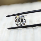 4 CT Loose colorless old mine cut moissanite with elongated cushion shape