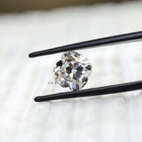 Colorless 4 CT old mine cut moissanite elongated cushion gemstone