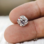 4 CT elongated cushion moissanite with old mine cut, loose colorless gemstone
