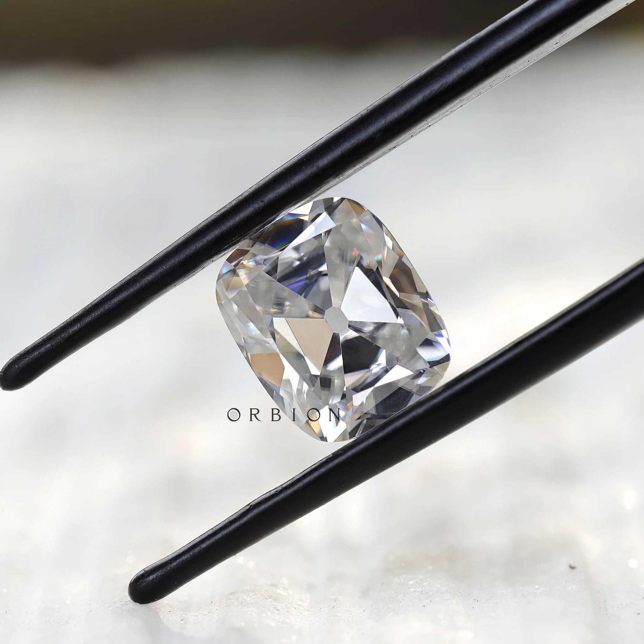 2.40 CT Old mine cut elongated cushion moissanite loose antique cut gemstone