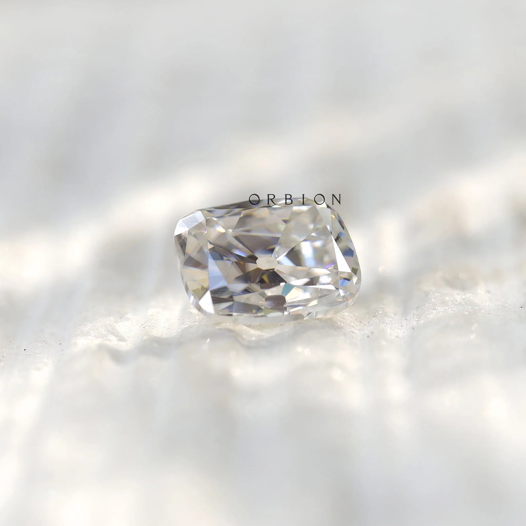Antique cut 2.40 CT elongated cushion moissanite stone, loose gemstone
