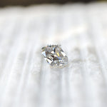 Elongated cushion moissanite with old mine cut, loose antique stone