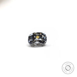 1.20 ct Loose dark grey moissanite with elongated cushion vintage cut