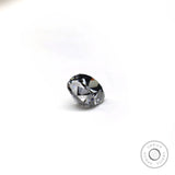 Bold dark grey moissanite elongated cushion 1.20 ct antique style stone