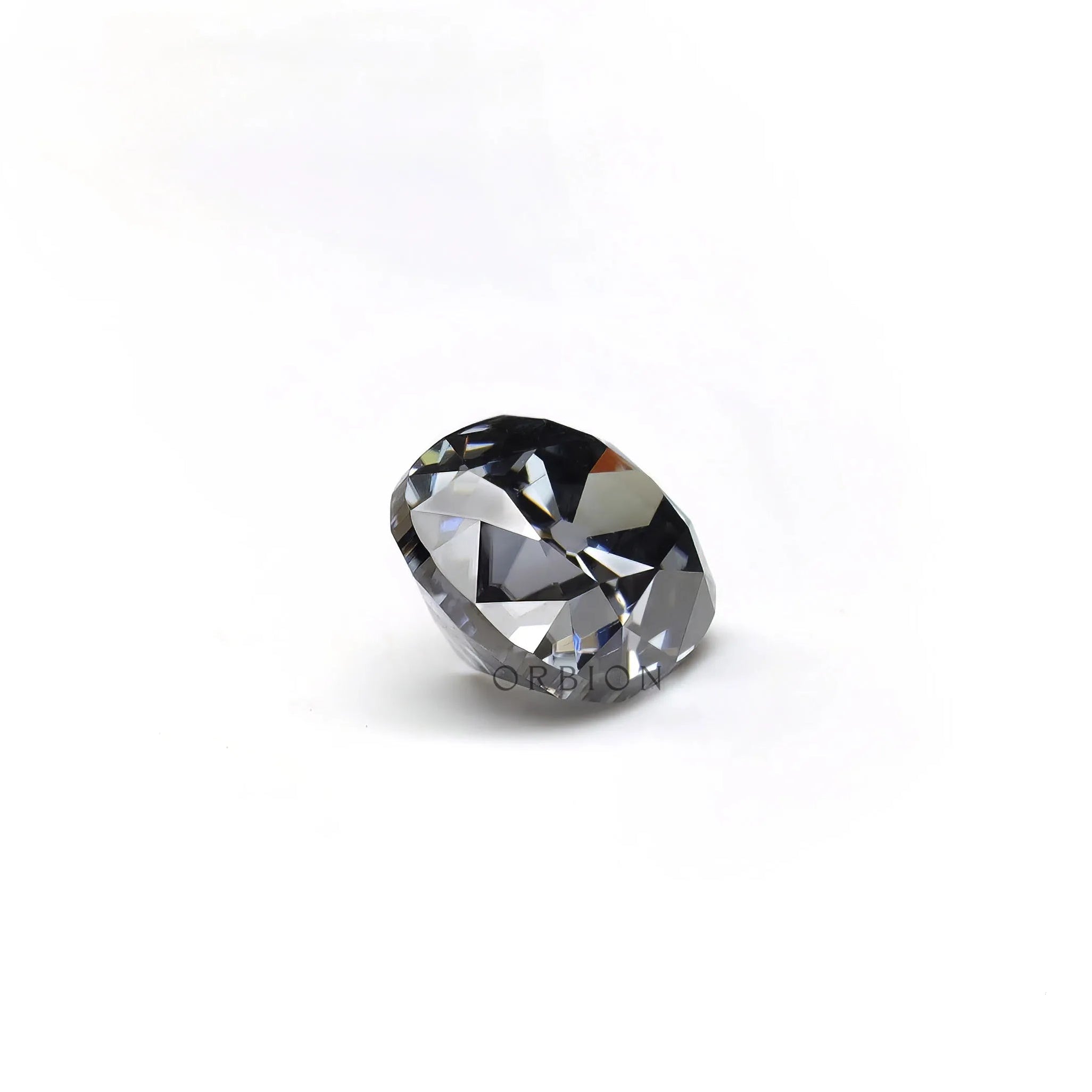 Bold dark grey moissanite elongated cushion 1.20 ct antique style stone