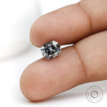 Custom jewelry dark grey moissanite 1.20 ct elongated cushion loose stone