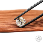 Warm color moissanite stone elongated cushion shape old mine style