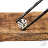 Elongated cushion warm tone moissanite for custom engagement ring
