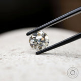 2.40 ct antique style elongated cushion  moissanite 