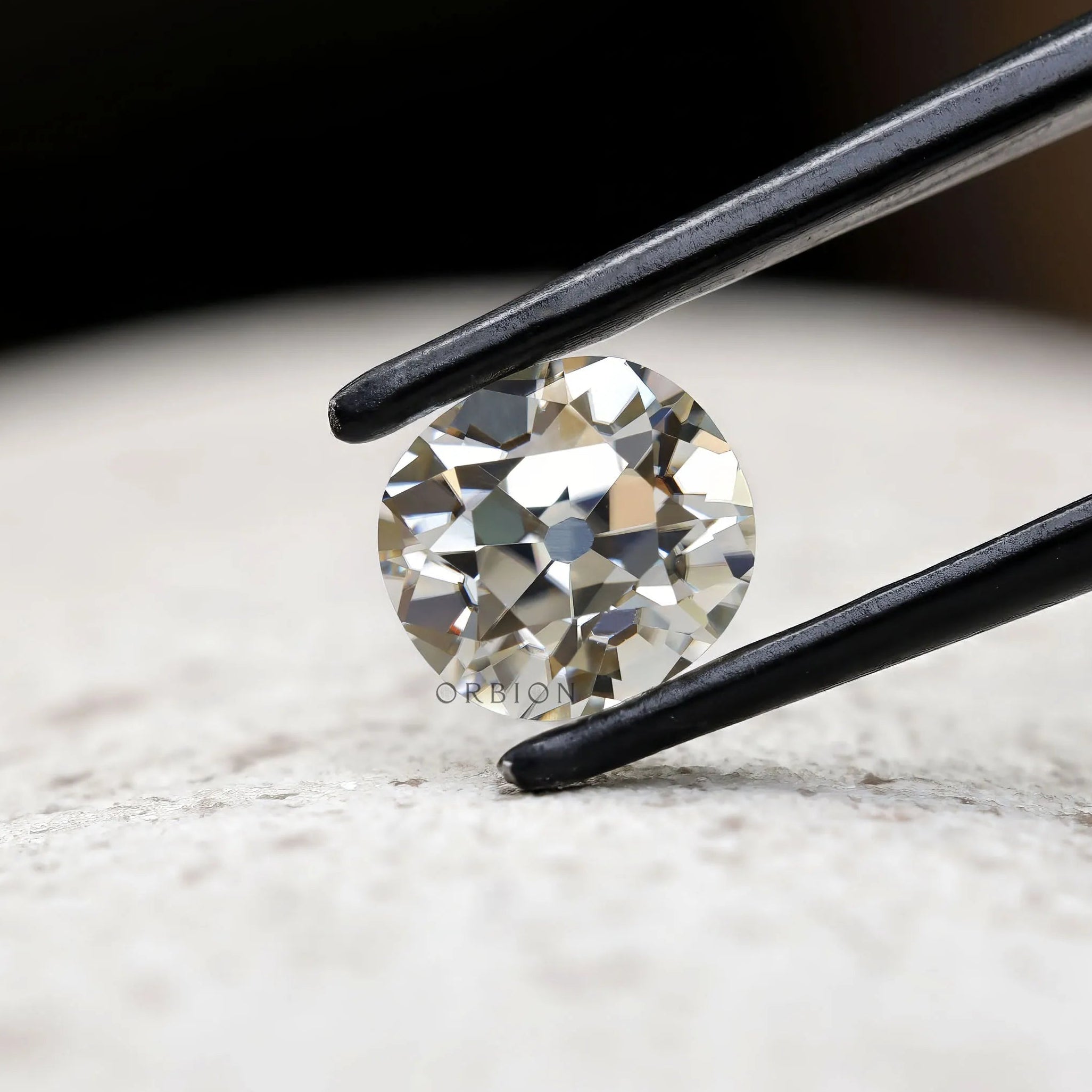 2.40 ct antique style elongated cushion  moissanite 