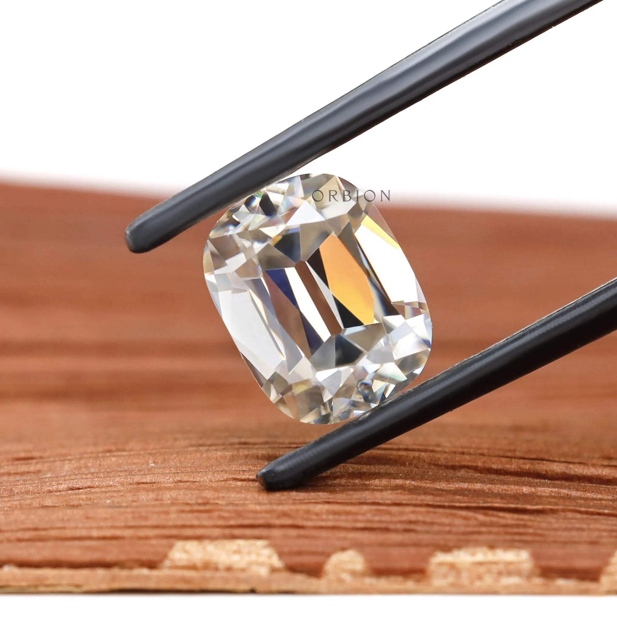 Moissanite Elongated Cushion Stone 2.30 CT Approx Old Mine Cut GHI Color