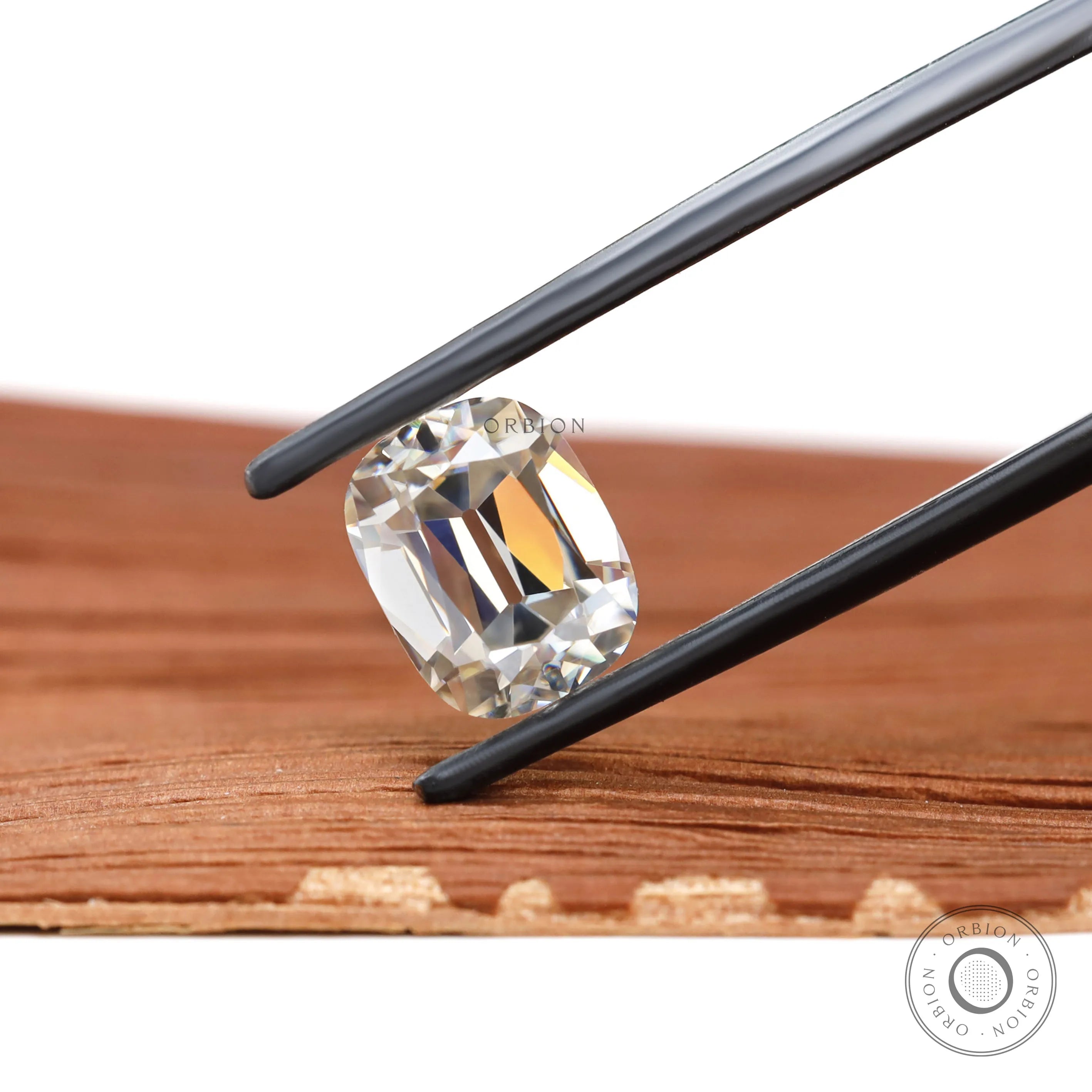 Moissanite Elongated Cushion Stone 2.30 CT Approx Old Mine Cut GHI Color