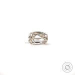 Side View of Moissanite Elongated Cushion Stone 2.30 CT Approx GHI Color
