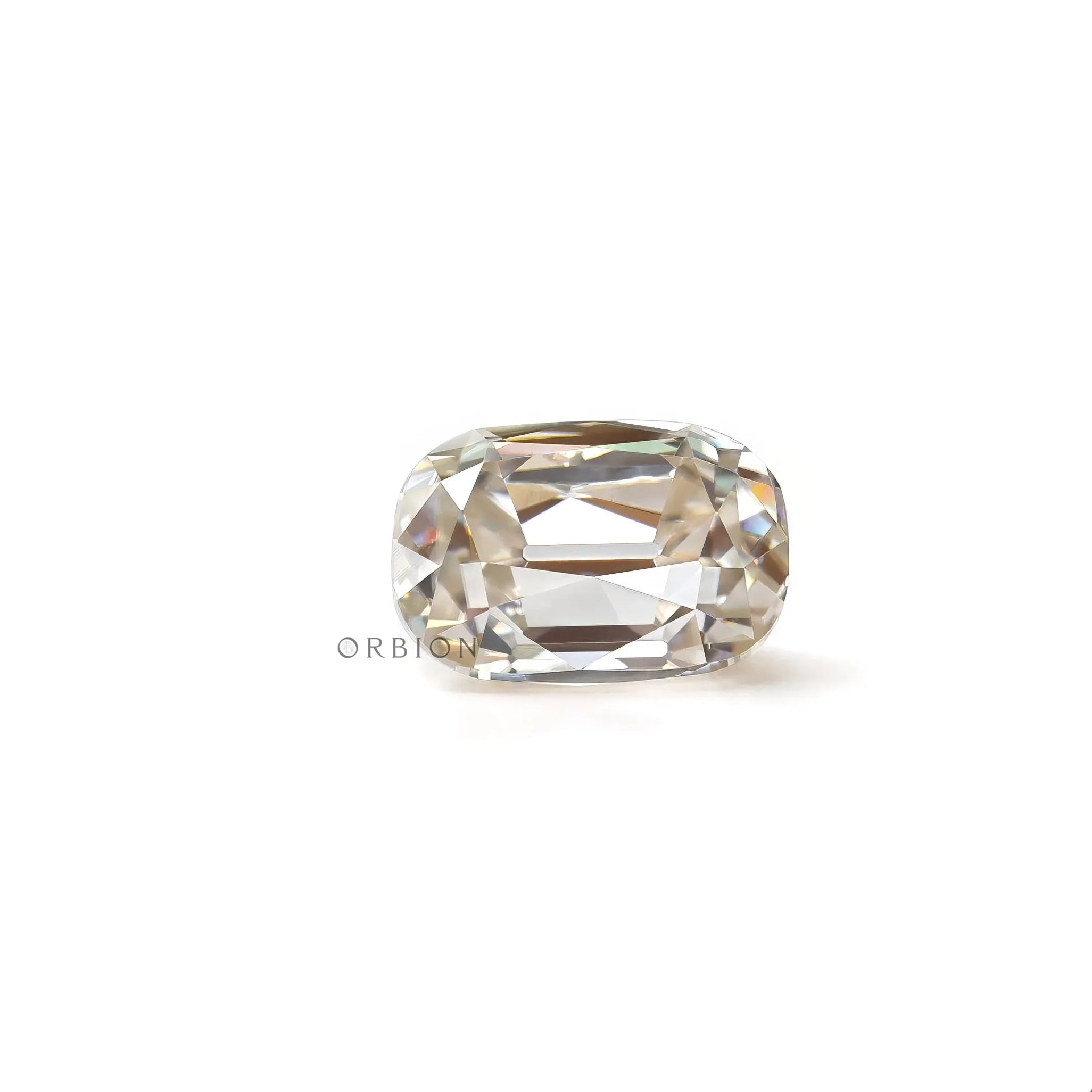 Side View of Moissanite Elongated Cushion Stone 2.30 CT Approx GHI Color
