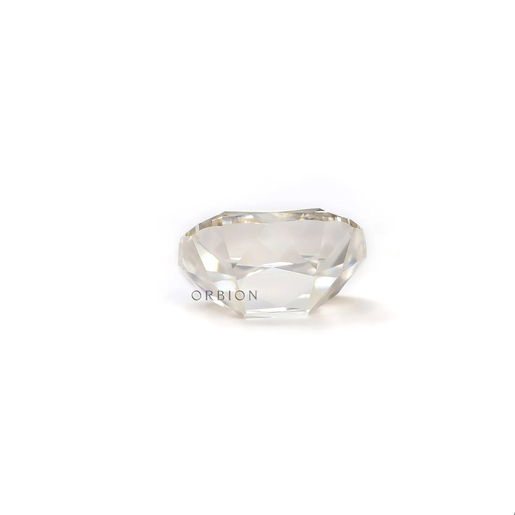 Moissanite Elongated Cushion Stone Crystal Clear Clarity