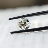 3 CT off white old mine cut cushion moissanite for custom jewelry
