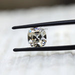 Vintage style 3 CT old mine cut cushion moissanite loose stone