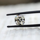 Vintage style 3 CT old mine cut cushion moissanite loose stone