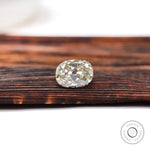 Warm toned elongated cushion moissanite stone for custom jewelry