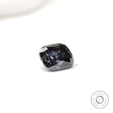 8 ct Antique cut moissanite in elongated cushion with charcoal tone