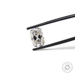4 ct Loose off white moissanite with elongated cushion old mine cut