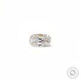 Custom jewelry off white moissanite 4 ct elongated cushion loose stone