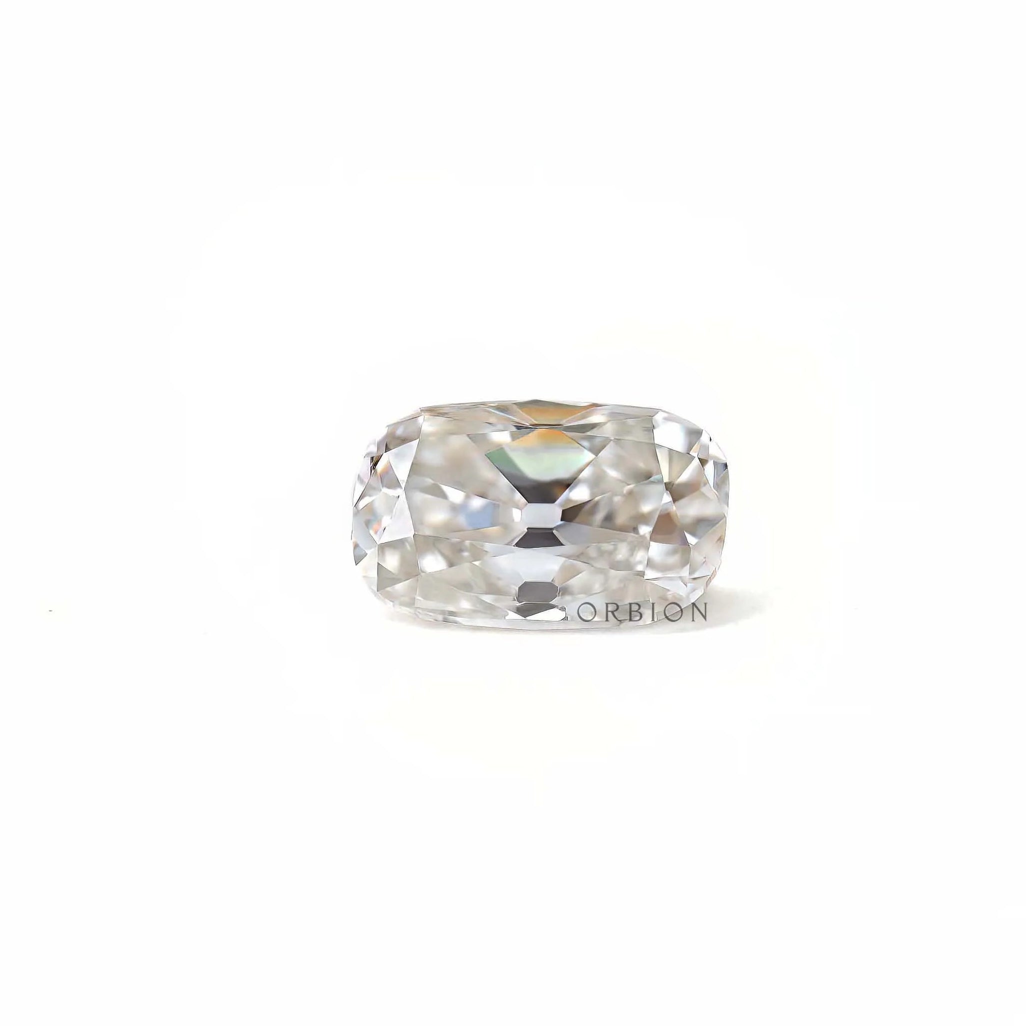 Custom jewelry off white moissanite 4 ct elongated cushion loose stone