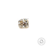 Elegant off white moissanite elongated cushion 1.70 ct antique style stone
