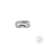 old mine cut elongated cushion moissanite natural light reflection