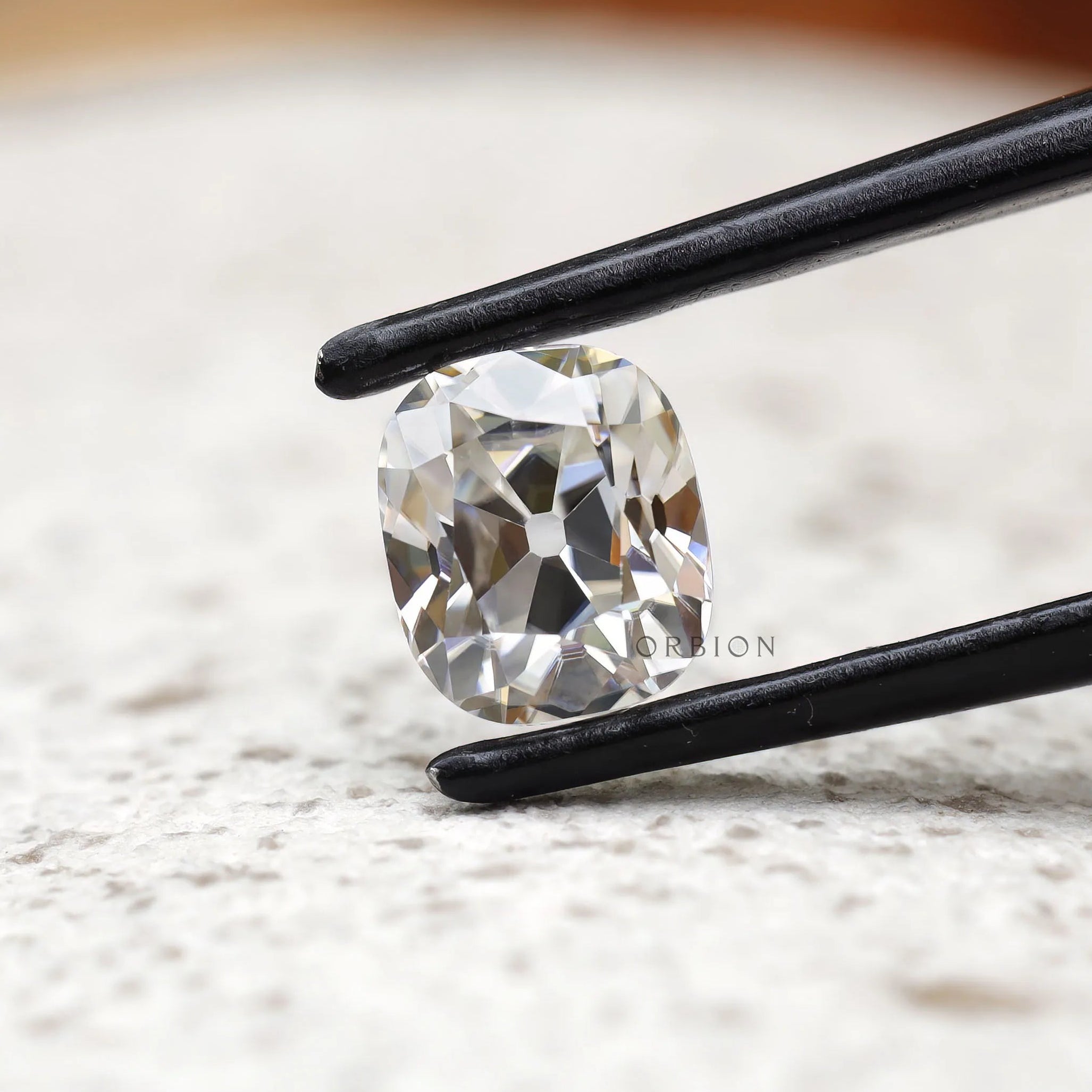 1.20 ct Colorless moissanite elongated cushion antique cut loose gem