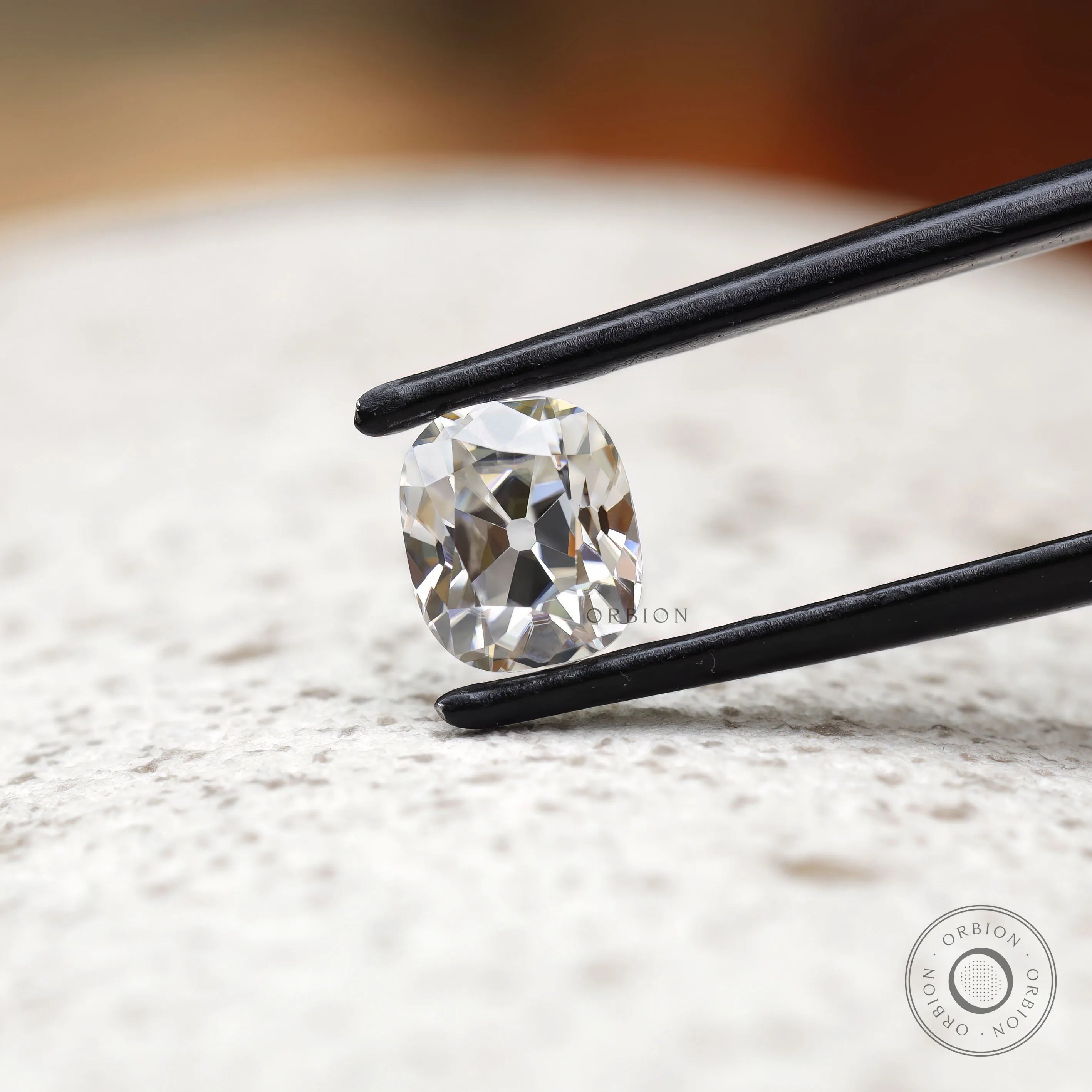 1.20 ct Colorless moissanite elongated cushion antique cut loose gem