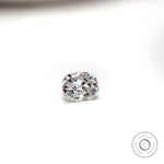 Elongated cushion moissanite 1.20 ct colorless antique style stone