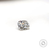 1.20 ct Elongated cushion moissanite with classic old mine brilliance