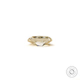 Elongated cushion old mine cut moissanite in yellow champagne tone