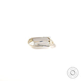 Vintage cut loose colorless moissanite