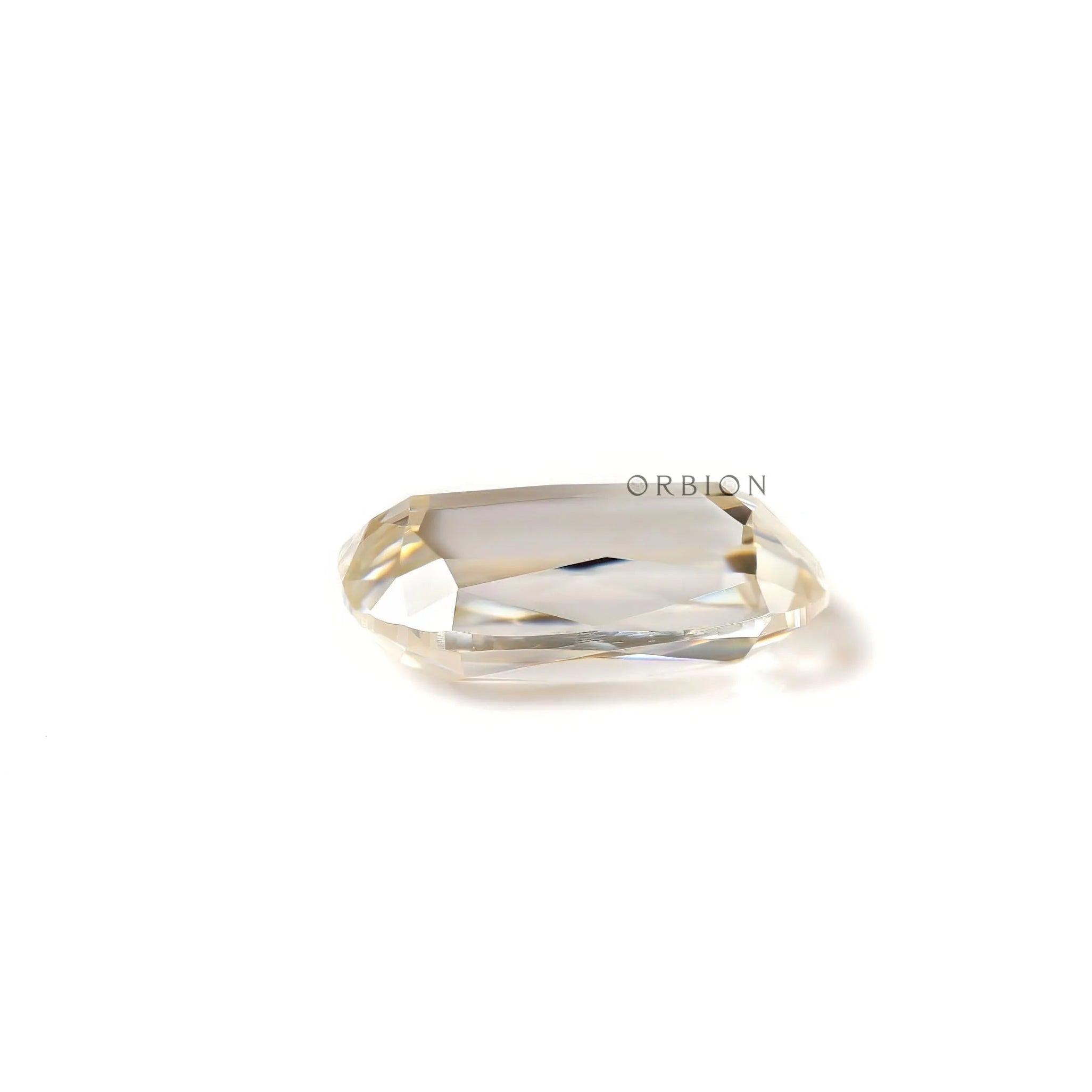 Vintage cut loose colorless moissanite