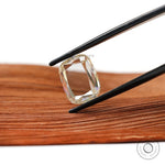 Elongated cushion portrait cut moissanite colorless loose stone