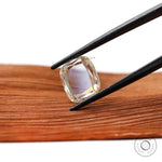 Colorless elongated cushion portrait cut moissanite fancy gemstone