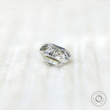 2.50 ct Colorless moissanite emerald form antique cut loose stone