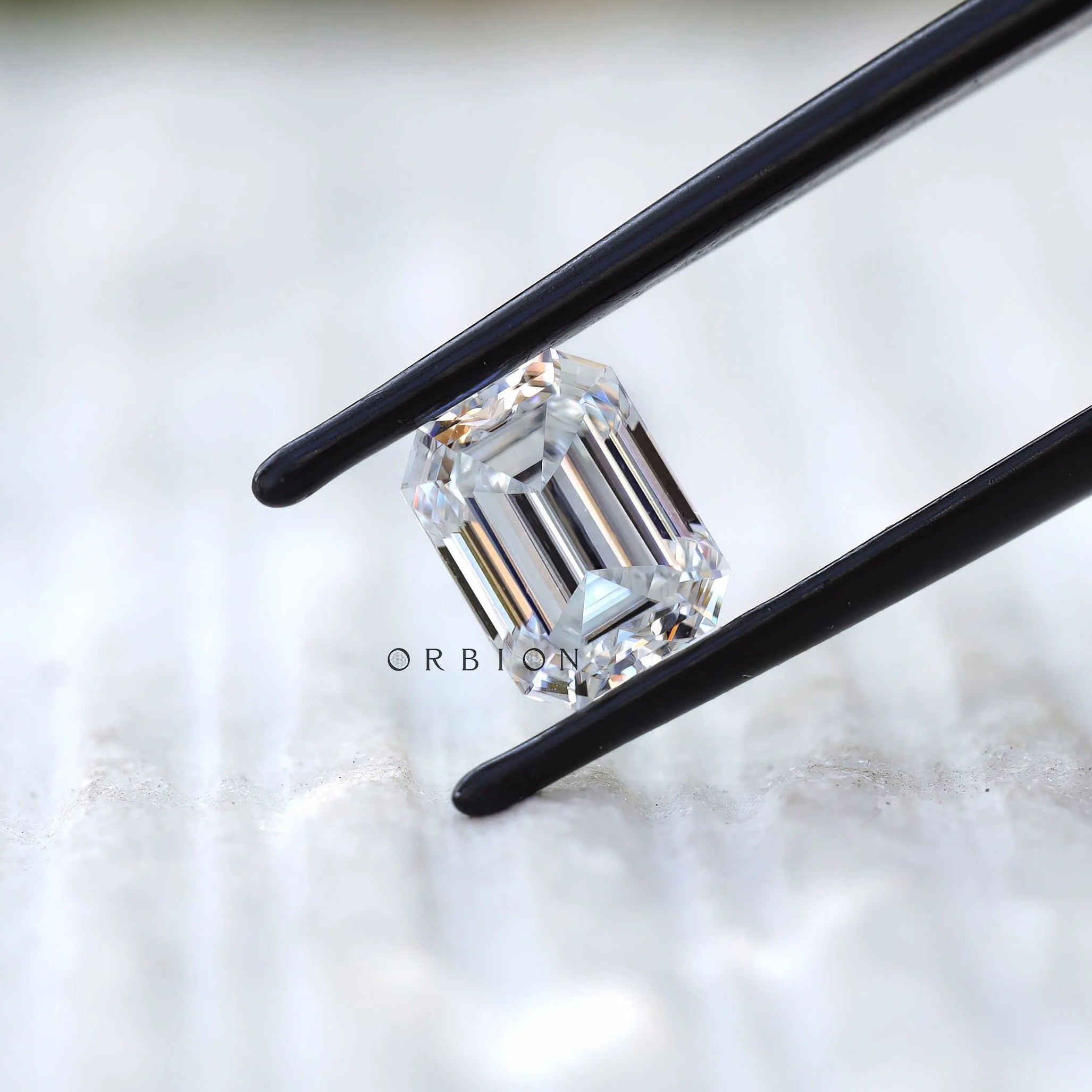 1.80 CT Emerald cut colorless moissanite loose stone for custom ring