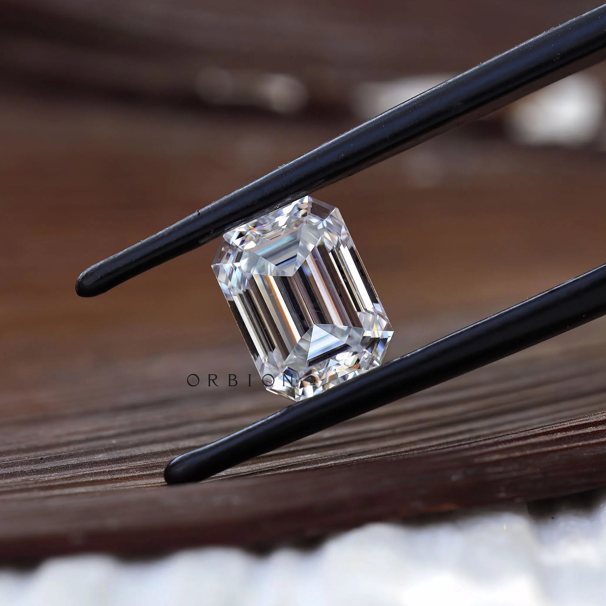 1.80 CT Emerald cut colorless moissanite loose stone