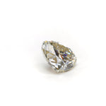 1.50 ct heart shape GHI moissanite loose stone, girdle view