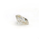 1.50 ct heart shape GHI moissanite loose stone, pavilion profile