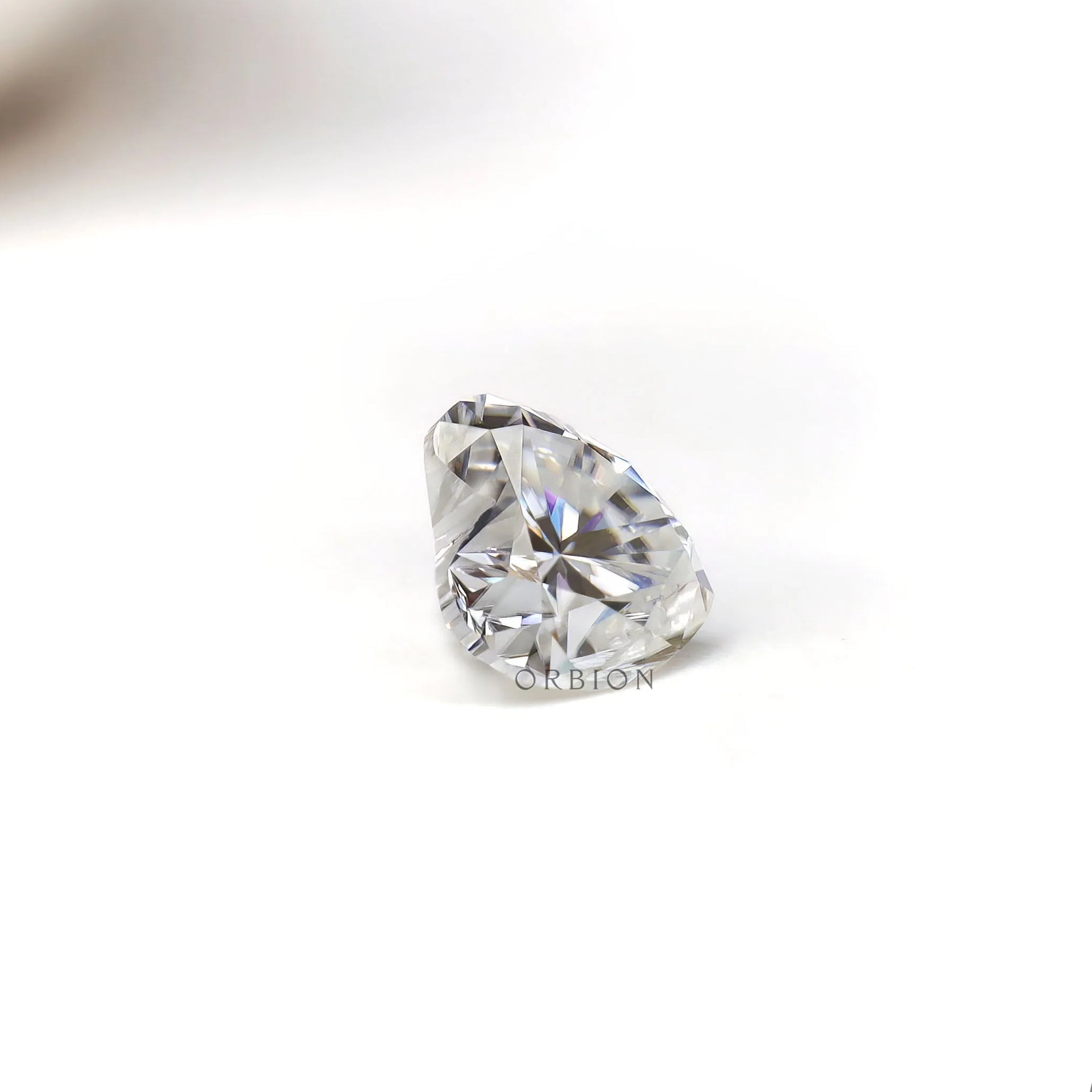 1 ct Brilliant cut moissanite in classic heart shape gemstone